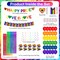 Pride Party Decorations Set, Banner, Hanging Swirls, Rainbow Foil Fringe Curtains, Balloons, and Flags